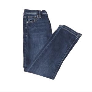 NY & Co Women's High-waist super‎ skinny  capri jeans dark blue size 2